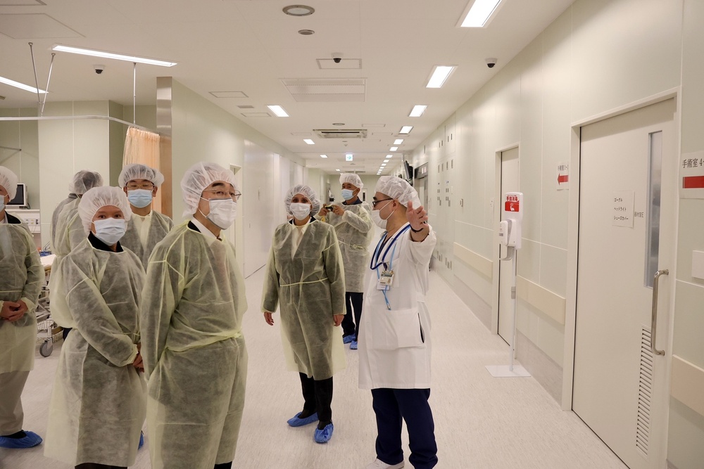 U.S. Naval Hospital Okinawa Staff Tour the  University of the Ryukyus New Facility