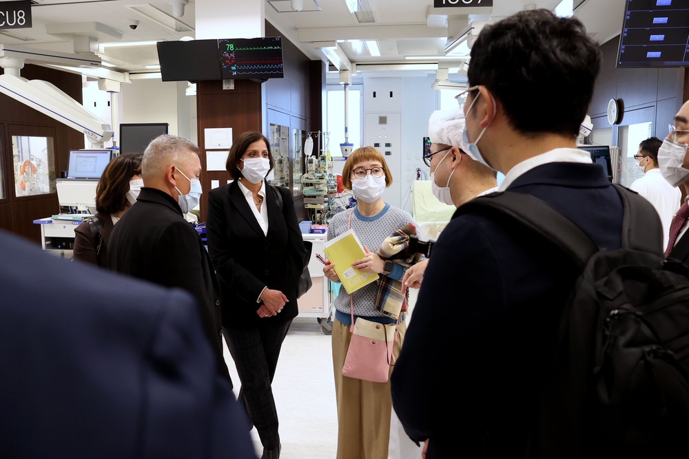 U.S. Naval Hospital Okinawa Staff Tour the  University of the Ryukyus New Facility