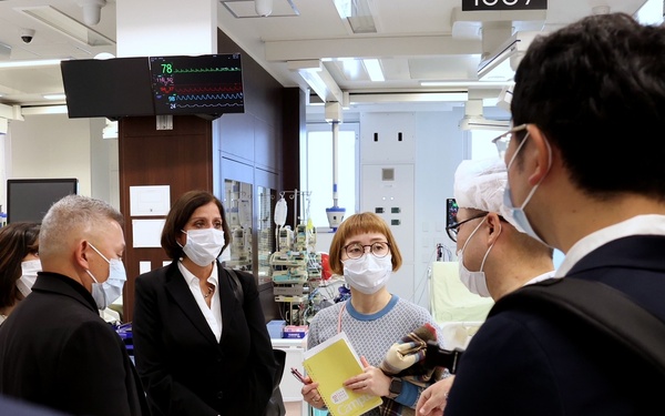 U.S. Naval Hospital Okinawa Staff Tour the  University of the Ryukyus New Facility