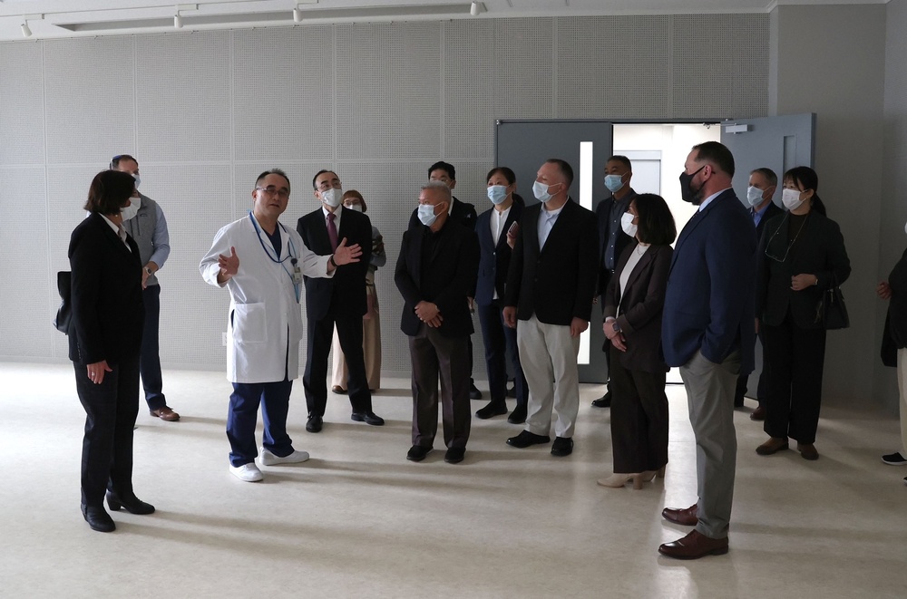 U.S. Naval Hospital Okinawa Staff Tour the  University of the Ryukyus New Facility