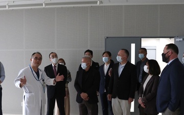 U.S. Naval Hospital Okinawa Staff Tour the  University of the Ryukyus New Facility