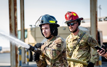 379th ECES firefighters host Firefighter for a Day