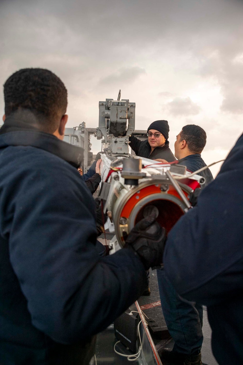 Missile Upload aboard USS America (LHA 6)