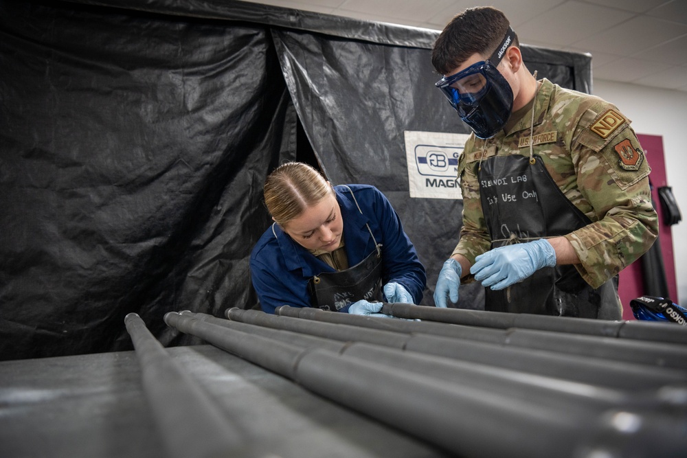 Precision in Readiness: NDI Specialists Ensure F-16 Combat Reliability