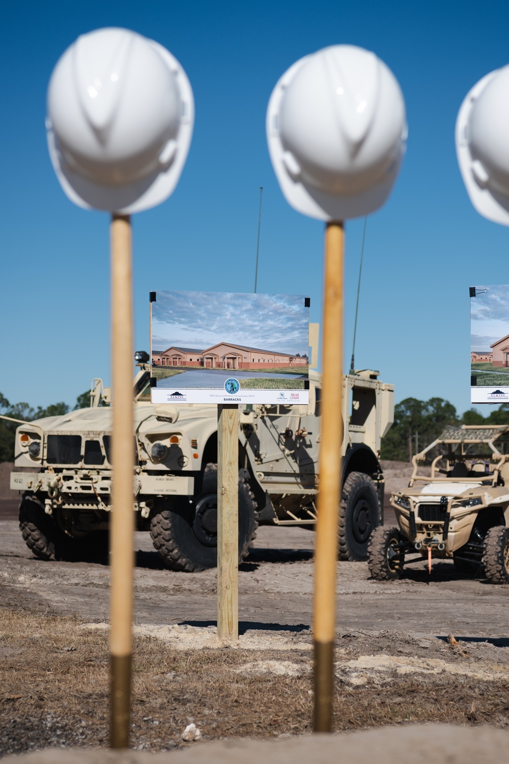 Senior leaders attend Operational Readiness Training Complex groundbreaking ceremony