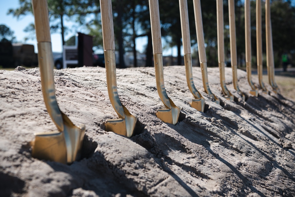 Senior leaders attend Operational Readiness Training Complex groundbreaking ceremony