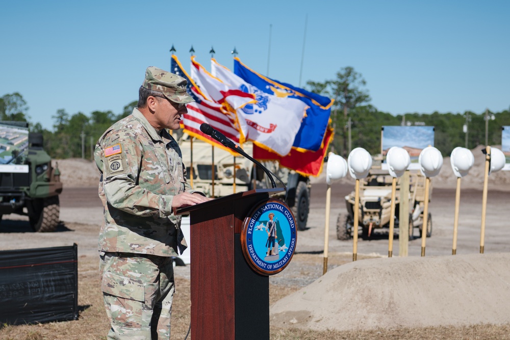 Senior leaders attend Operational Readiness Training Complex groundbreaking ceremony