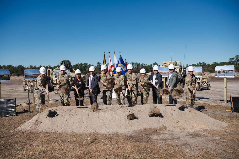 Senior leaders attend Operational Readiness Training Complex groundbreaking ceremony