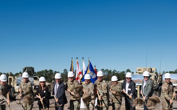 Senior leaders attend Operational Readiness Training Complex groundbreaking ceremony