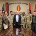 Former Secretary of Defense James Mattis met with servicemembers from the 63d Readiness Division