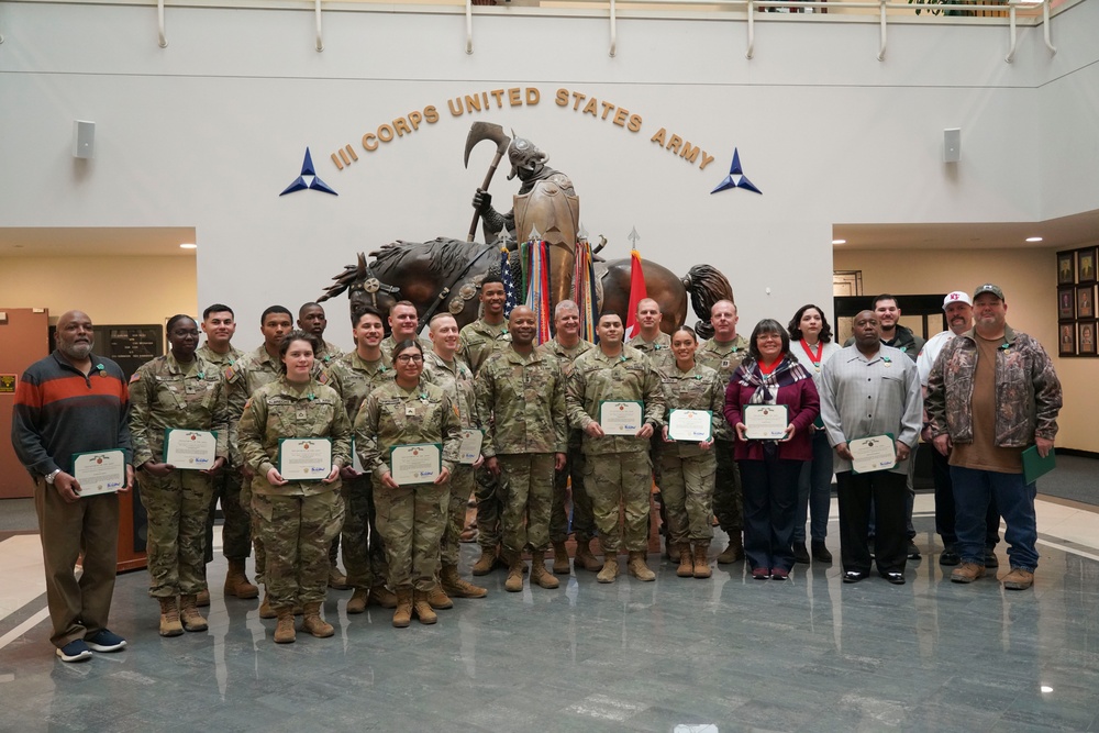 Mobilization Support Brigade Soldiers Receive III Armored Corps Awards