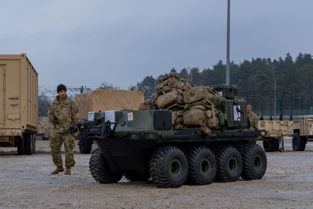 10th Mountain Division trains on the Small Multipurpose Equipment Transport during Combined Resolve