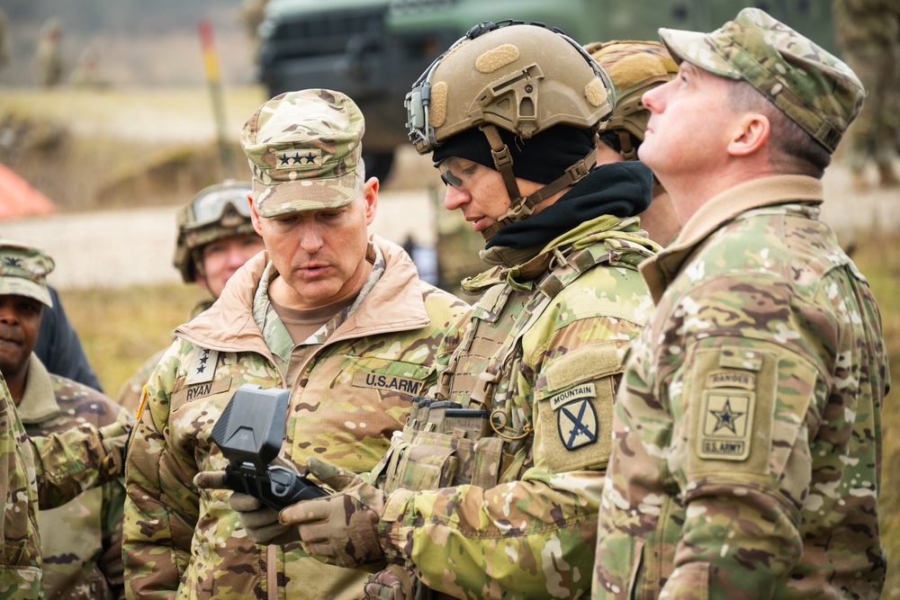 U.S. Army Deputy Chief of Staff Ryan visits 10th Mountain Division during new technology rollout