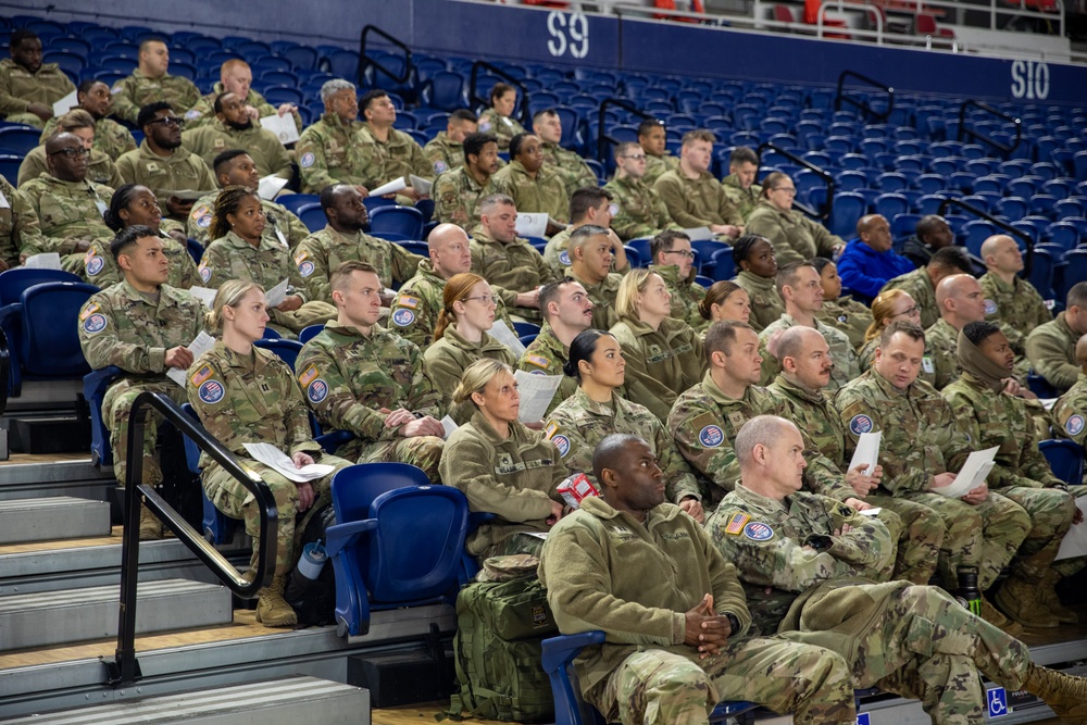 Army National Guard Soldiers for Joint Task Force-D.C. Attend Briefing for Upcoming 60th Presidential Inauguration