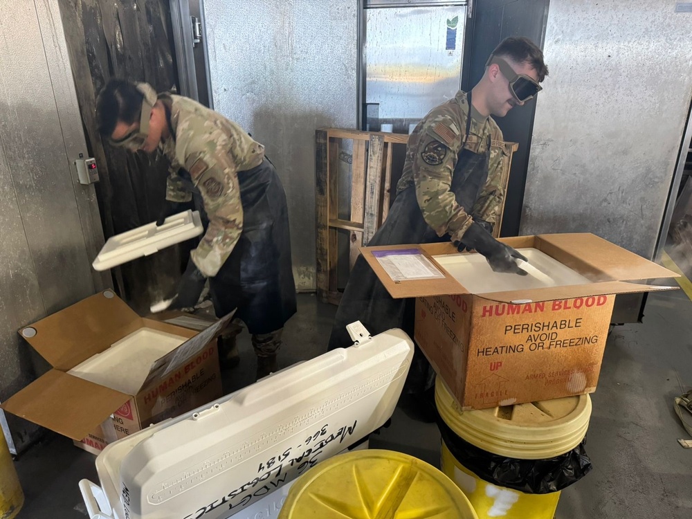 Quick-Thinking Heroes of 734th Air Mobility Squadron Save Critical Blood Supply to Korea