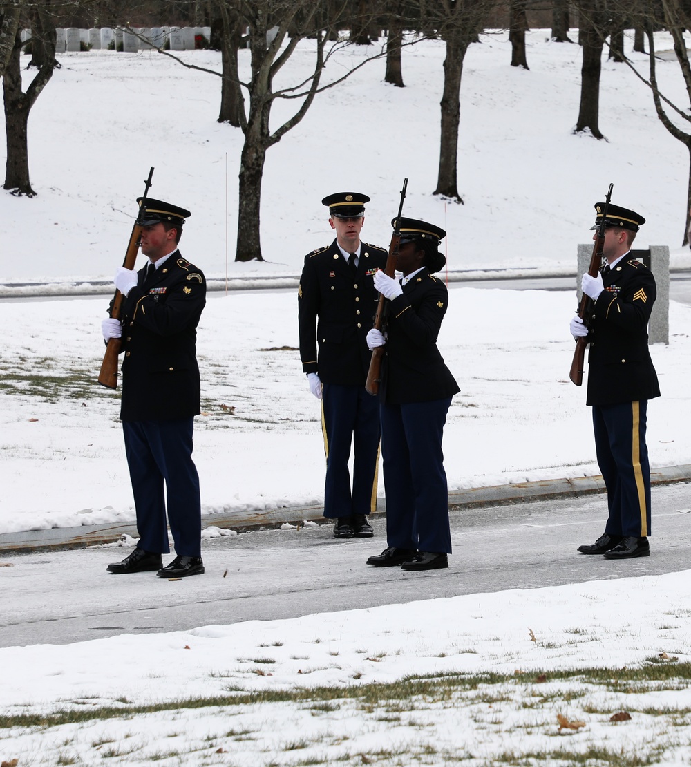 Military Funeral services for retired Army National Guard Lt. Col. James Coyne