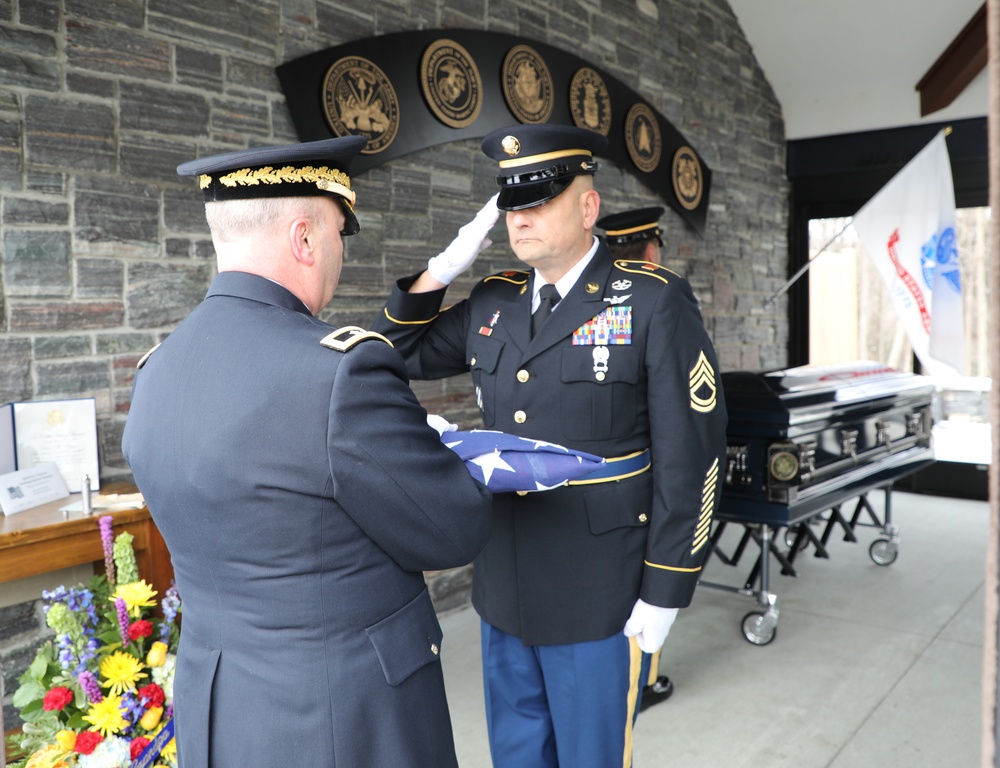 Military Funeral services for retired Army National Guard Lt. Col. James Coyne