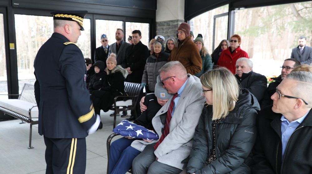 Military Funeral services for retired Army National Guard Lt.  Col. James Coyne