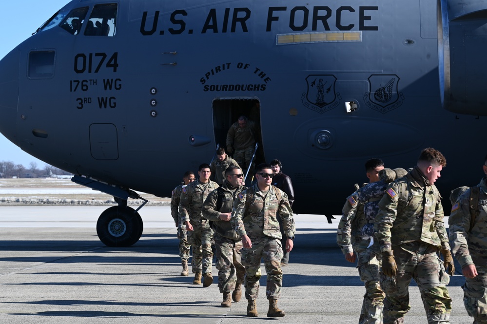Puerto Rico National Guard Arrives at Joint Base Andrews to Support 60th Presidential Inauguration