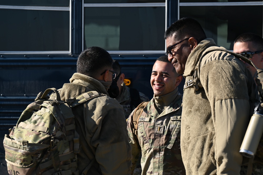Puerto Rico Army National Guard Soldiers Arrive at Joint Base Andrews to Support 60th Presidential Inauguration
