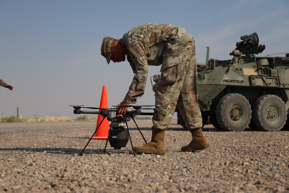 SkyRaider Unmanned Aerial System (UAS) During NBCRV SSU Training