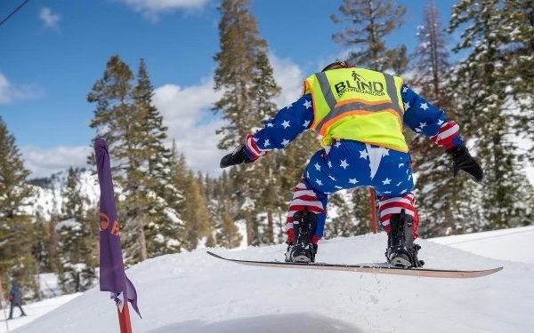 “Losing my sight made me a better snowboarder.”