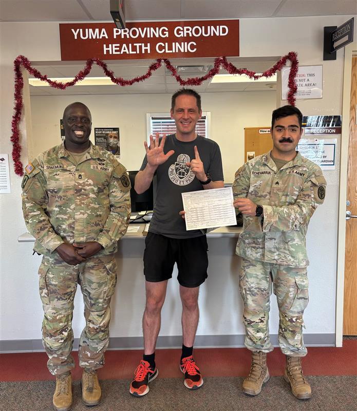 YPG chaplain reaches goal of perfect score on Army Combat Fitness Test