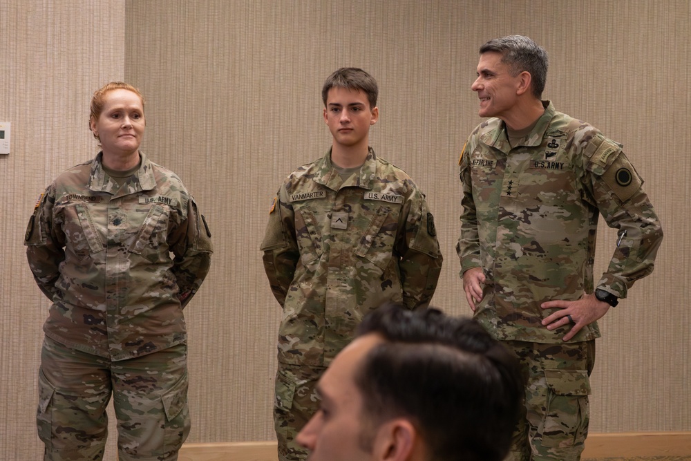 America's First Corps' 107th Birthday cake cutting