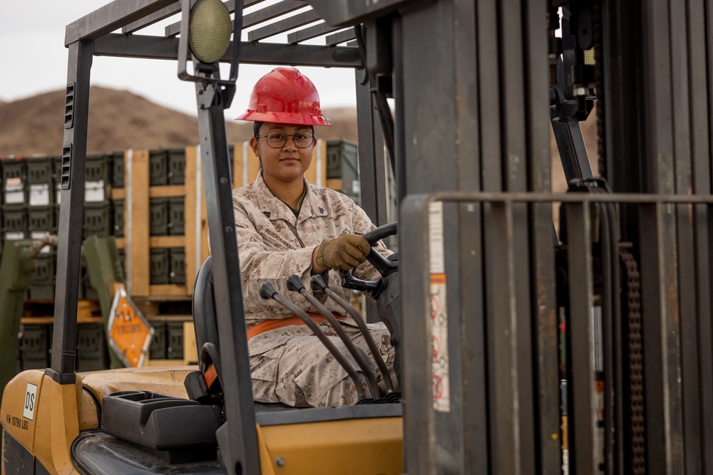 MCAGCC Center Magazine Area prepares for Service Level Training Exercise 1-25