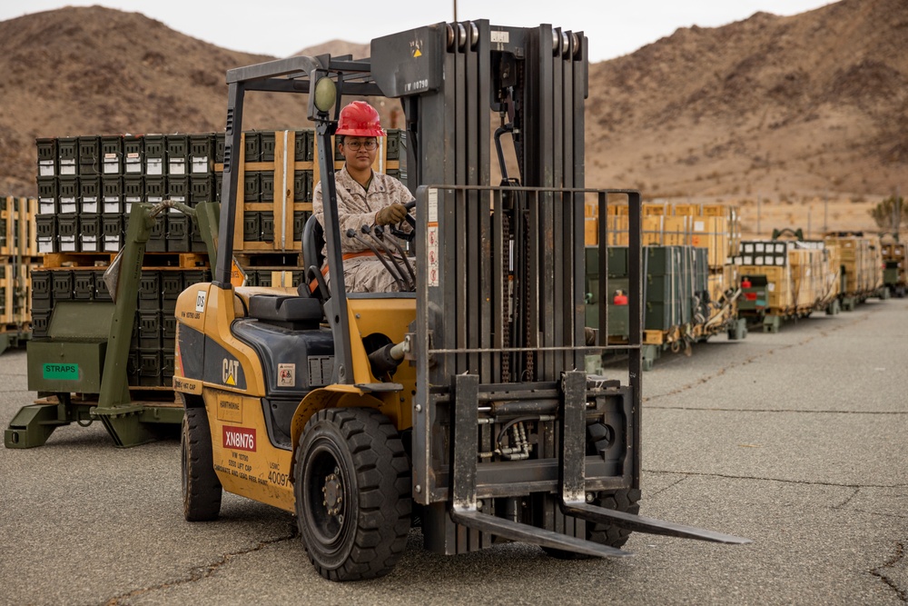 MCAGCC Center Magazine Area prepares for Service Level Training Exercise 1-25