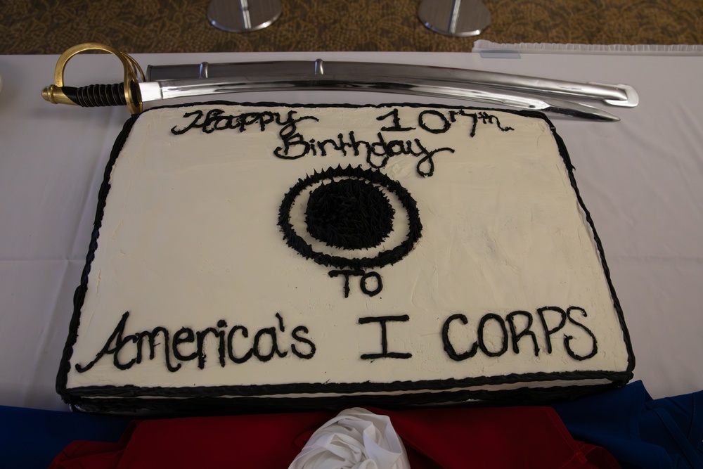 America's First Corps' 107th Birthday cake cutting