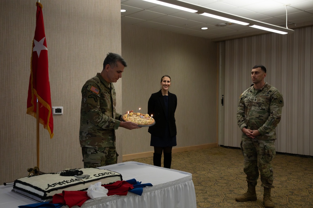 America's First Corps' 107th Birthday cake cutting