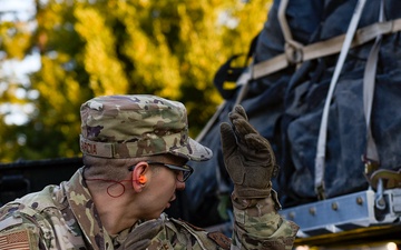 129th LRS Members Prepare Equipment in Support of LA Fire