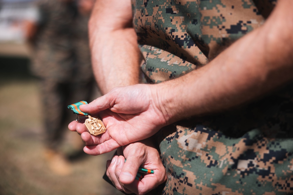 3d Marine Division Commanding General meets with Marines with 3d MLR