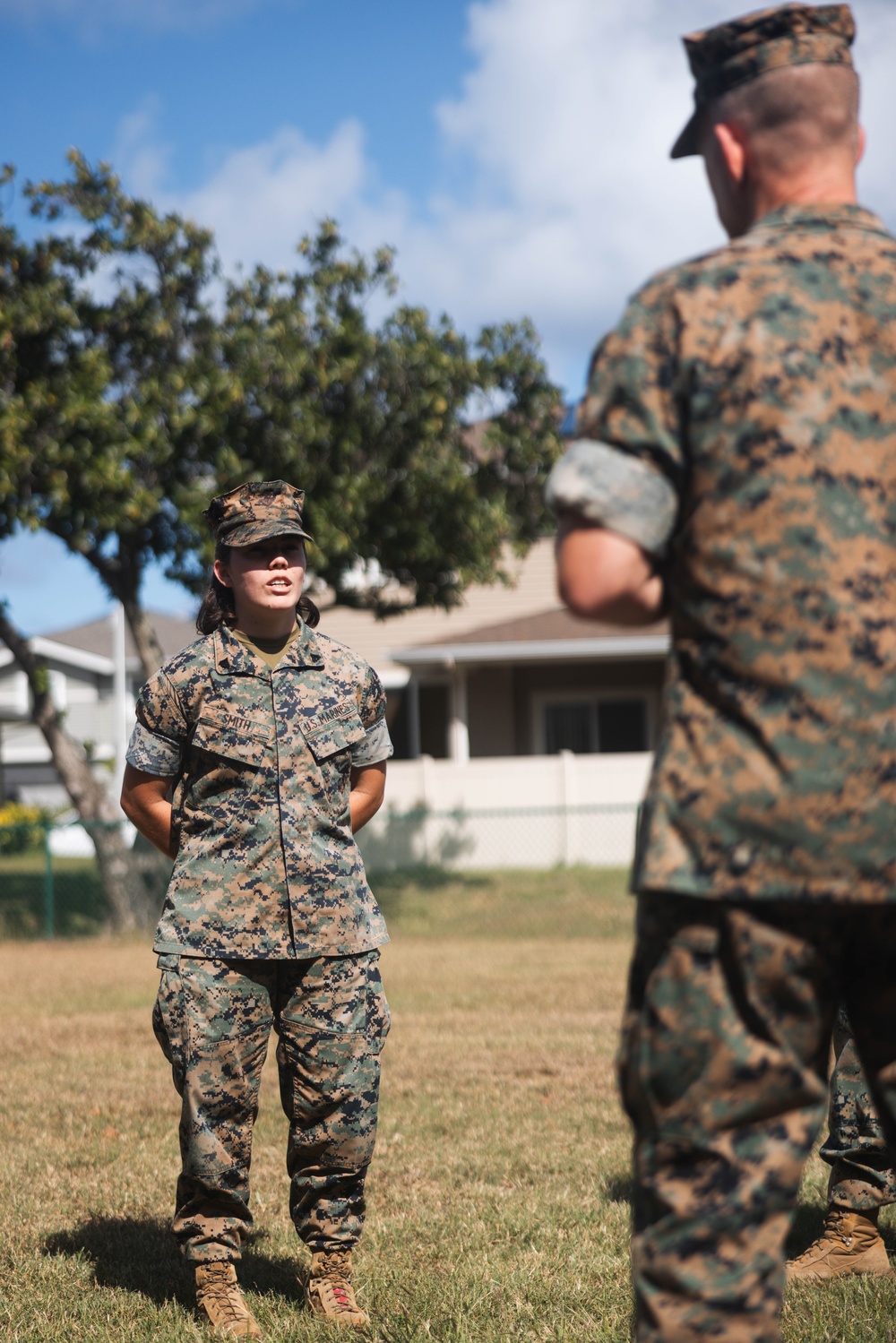 3d Marine Division Commanding General meets with Marines with 3d MLR