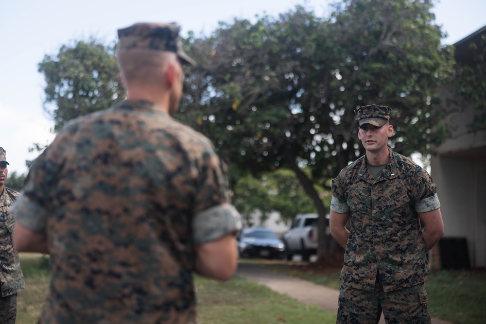 3d Marine Division Commanding General meets with Marines with 3d MLR