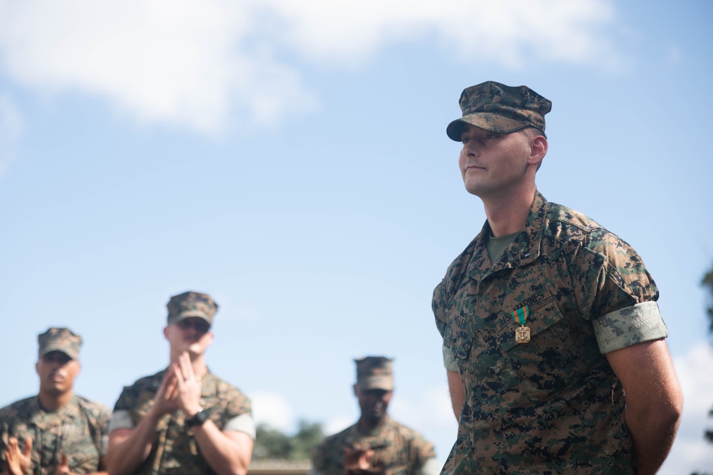 3d Marine Division Commanding General meets with Marines with 3d MLR