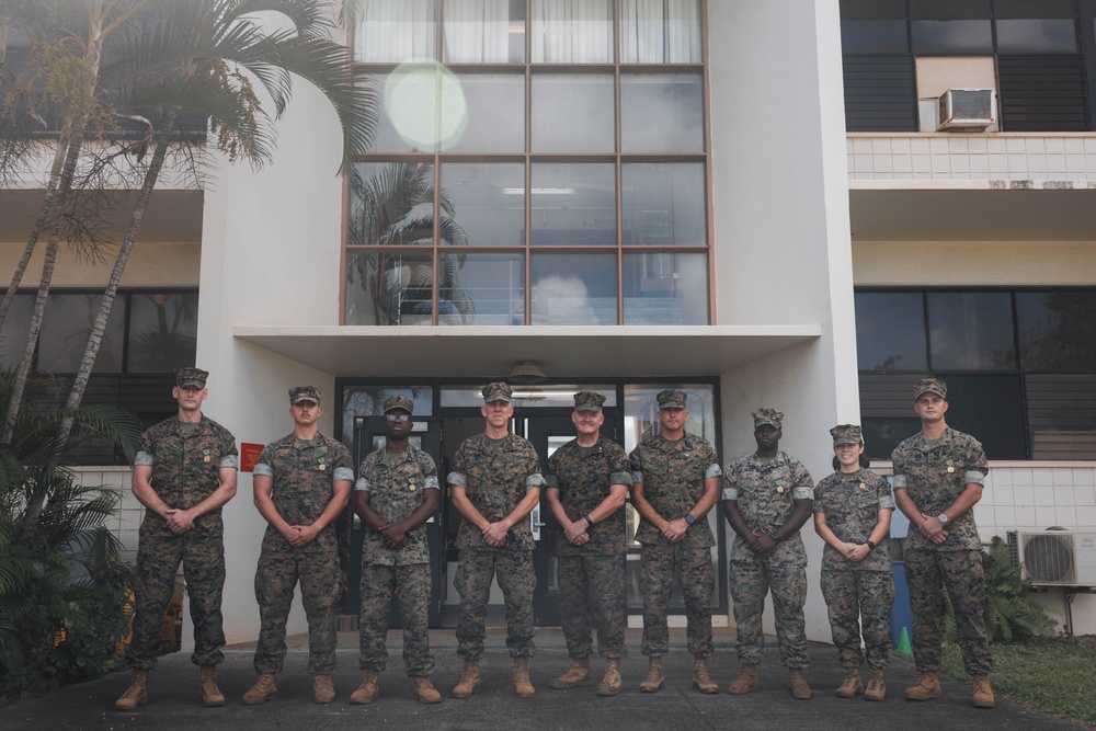 3d Marine Division Commanding General meets with Marines with 3d MLR