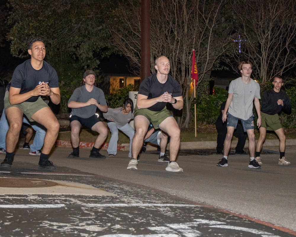 Recruiting Sub-Station Round Rock conduct physical training