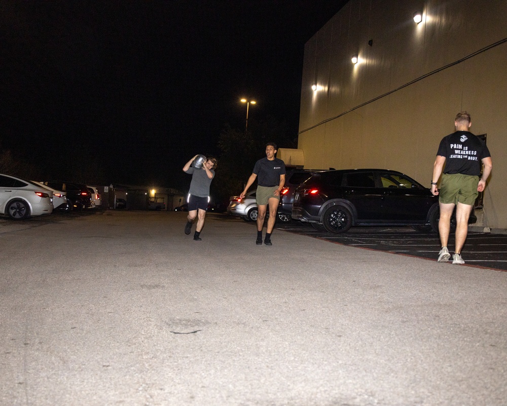 Recruiting Sub-Station Round Rock conduct physical training