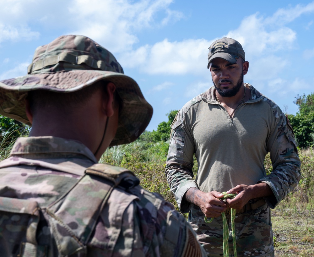 The 736th Security Forces Squadron host jungle training course