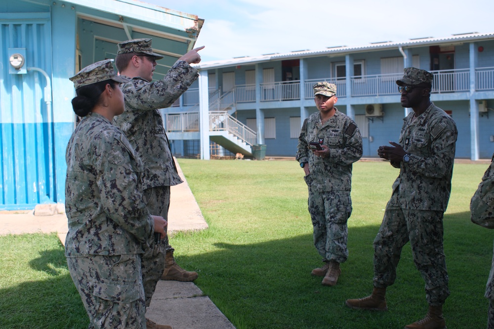 Seabees from Detail Yap conduct OICD site visit