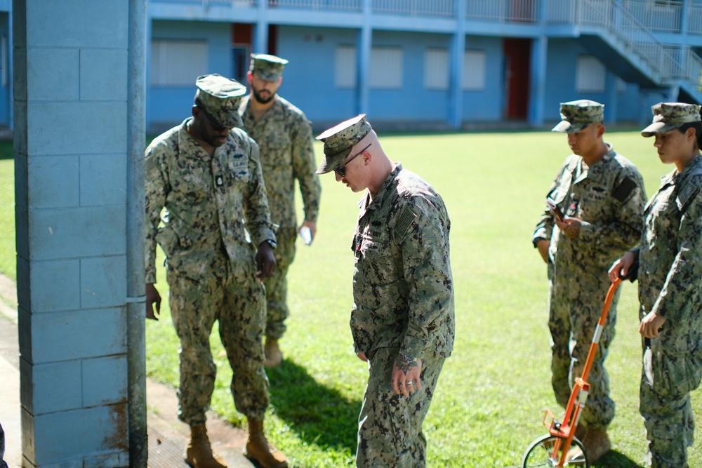 Seabees from Detail Yap conduct OICD site visit