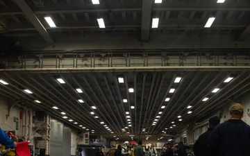 Hangar Bay Firefighting Training aboard USS America (LHA 6)