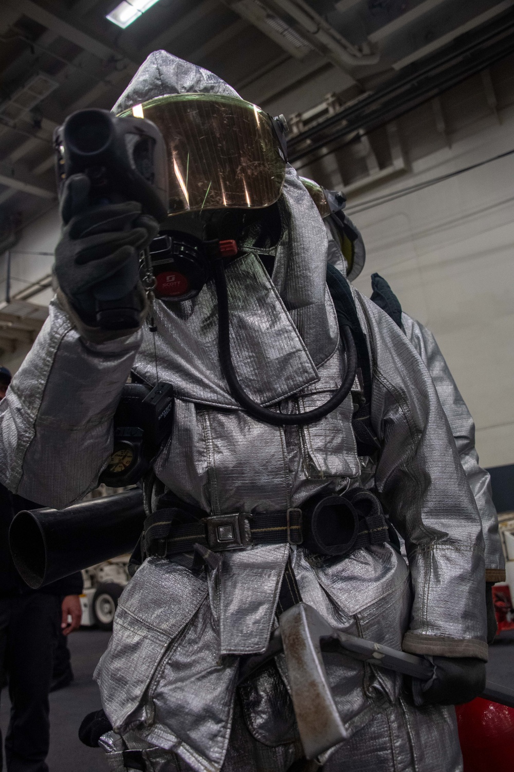 Hangar Bay Firefighting Training aboard USS America (LHA 6)