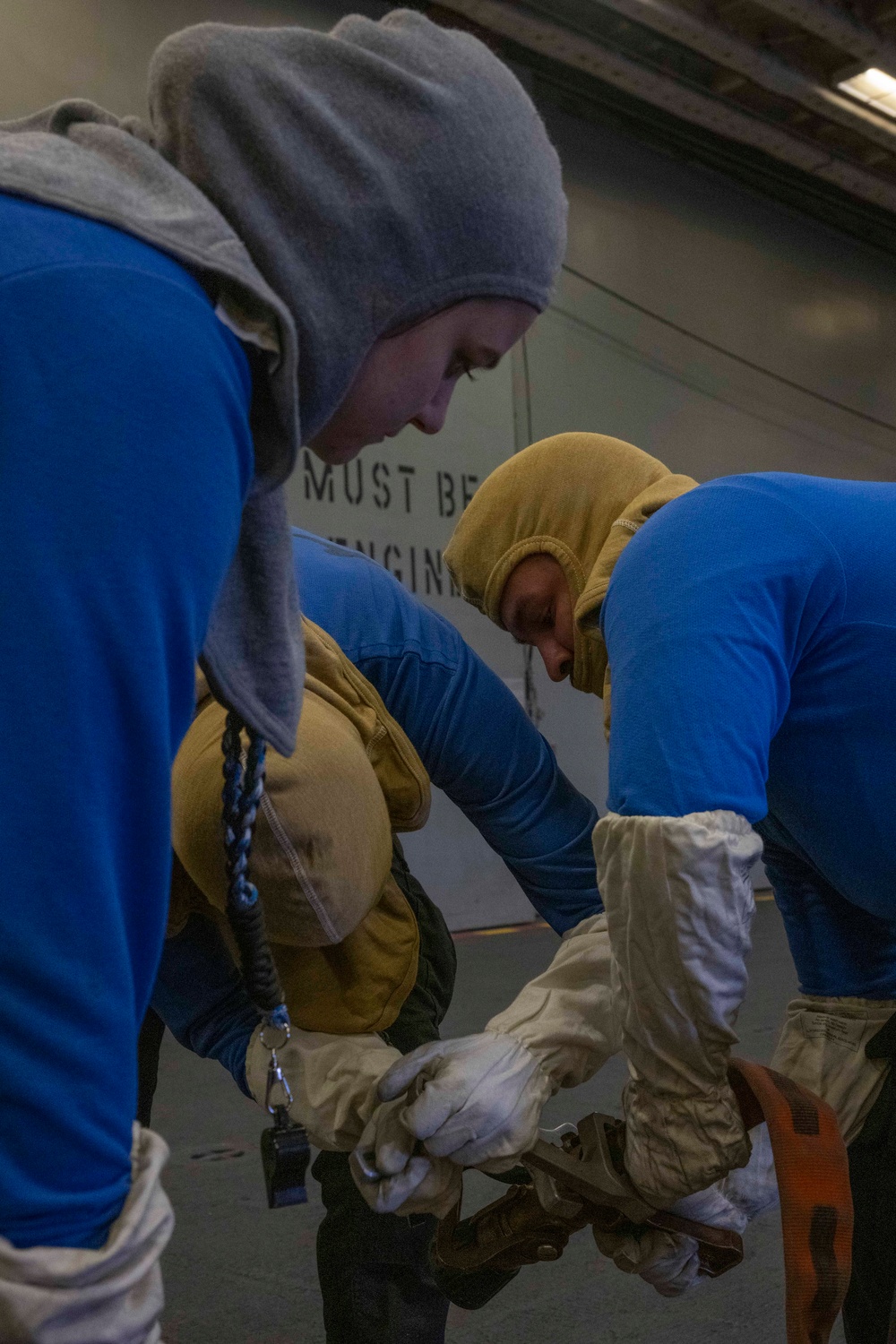 Hangar Bay Firefighting Training aboard USS America (LHA 6)