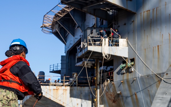 Norfolk Naval Shipyard Welcomes USS Dwight D. Eisenhower for Planned Incremental Availability