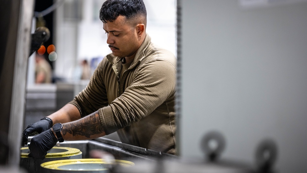 Wheel and tire Airmen build and maintain aircraft wheels