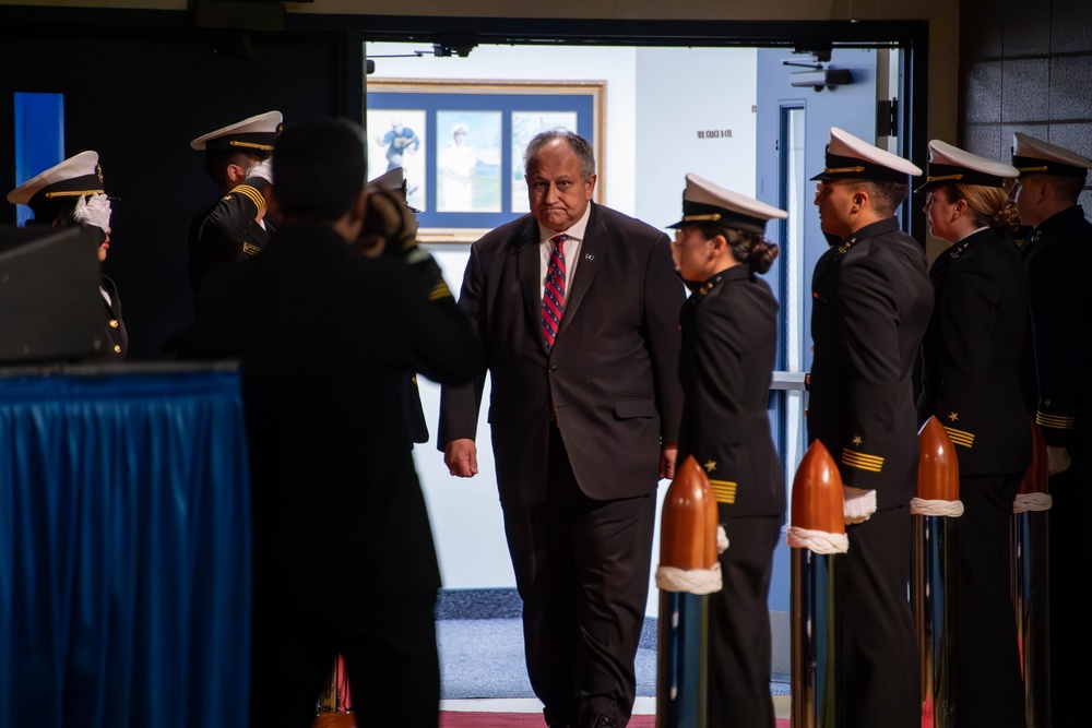 SECNAV Carlos Del Toro's Last Call to U.S. Naval Academy Brigade