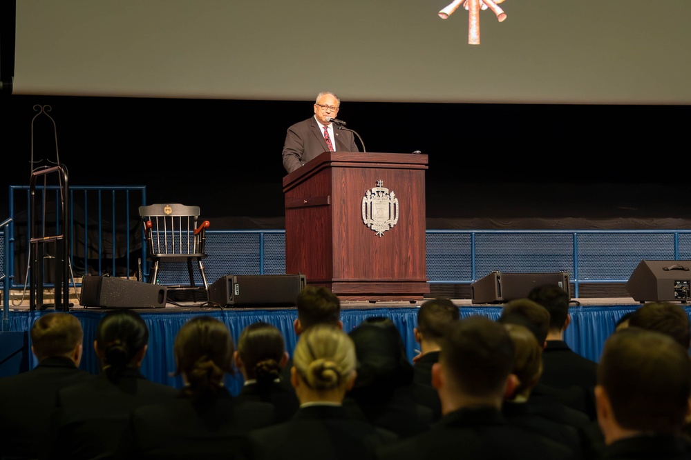 SECNAV Carlos Del Toro's Last Call to U.S. Naval Academy Brigade